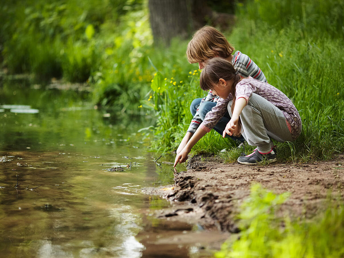 Am Wasser gibt es viel zu entdecken 