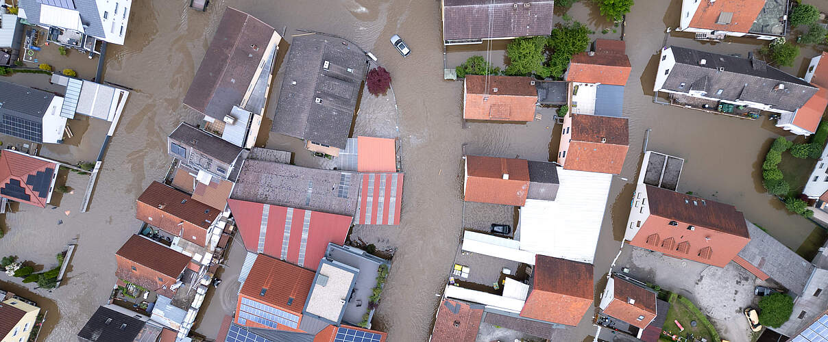 Hochwasser in Süddeutschland © picture alliance/dpa | Sven Hoppe