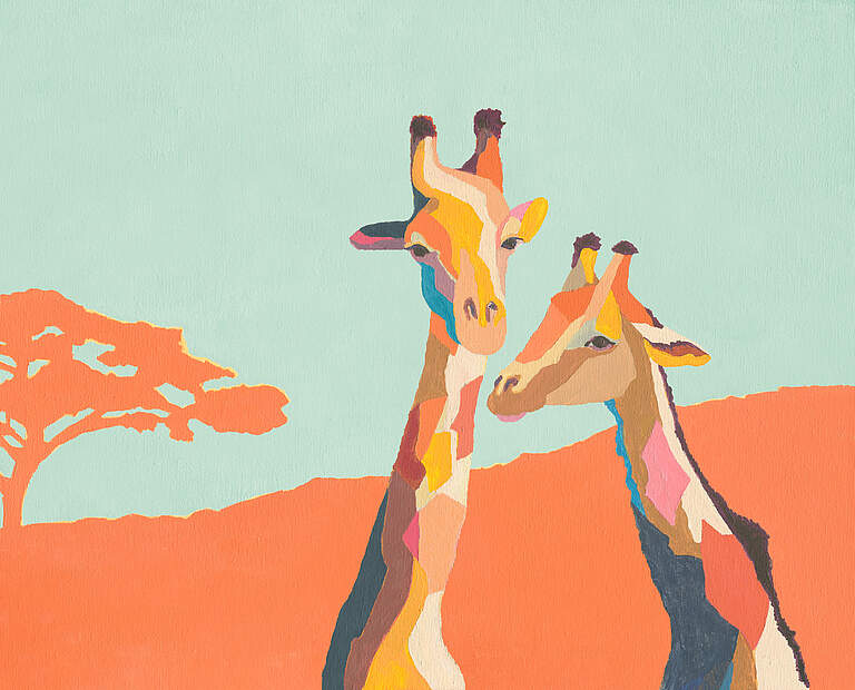 Tomorrow: Kartendesign Giraffen © Laura Tischer 
