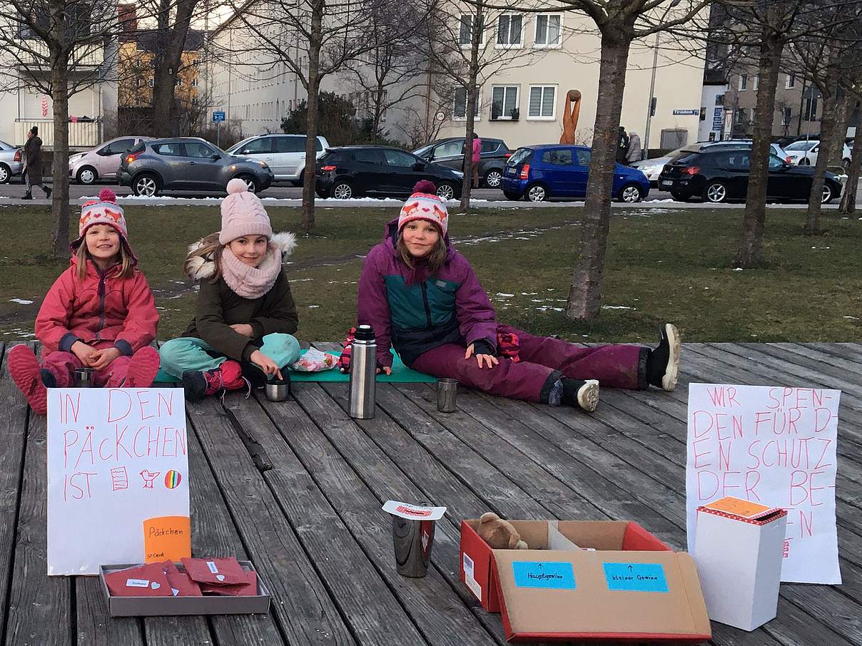 Die Freundinnen Leni, Lina und Nele starten ihre eigene Spendenaktion © Privat Die Freundinnen Leni, Lina und Nele starten ihre eigene Spendenaktion © Privat