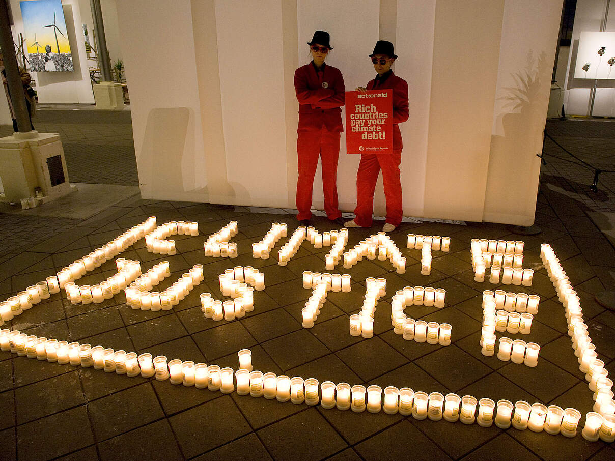 Protest für Klimagerechtigkeit beim Klimaforum in Kopenhagen © WWF / Richard Stonehouse Protest für Klimagerechtigkeit beim Klimaforum in Kopenhagen © WWF / Richard Stonehouse