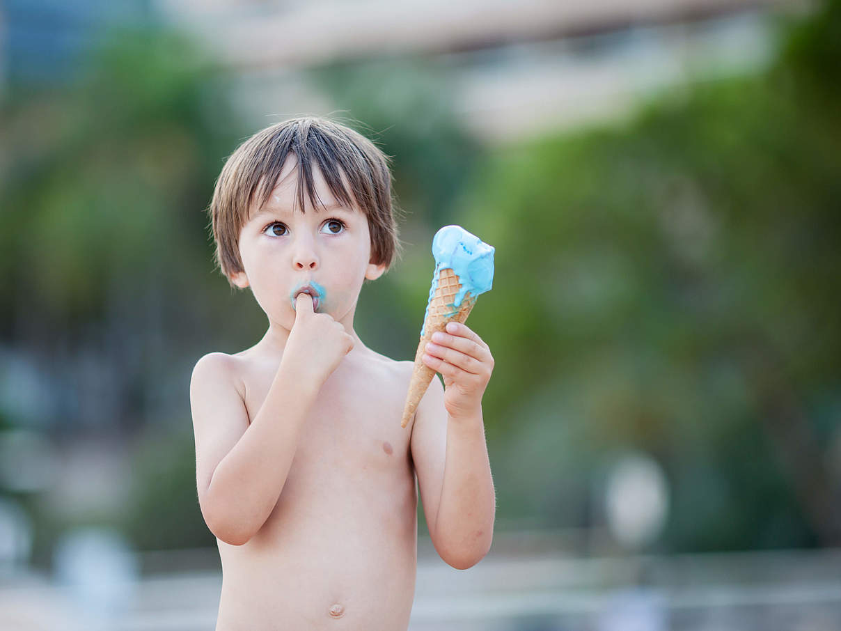 Kind mit Eiscreme © Getty Images