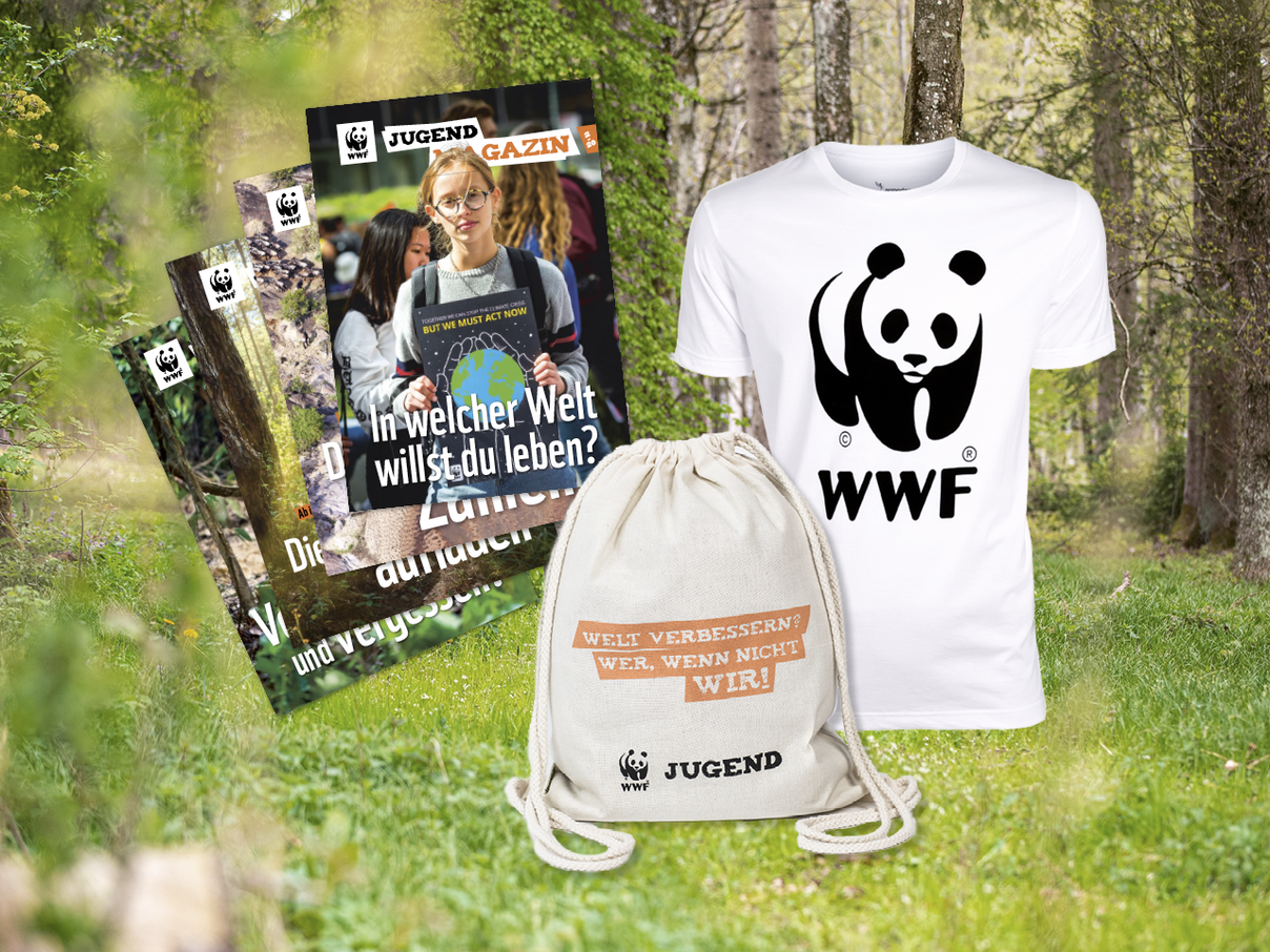 Das Begrüßungspaket der WWF Jugend © WWF