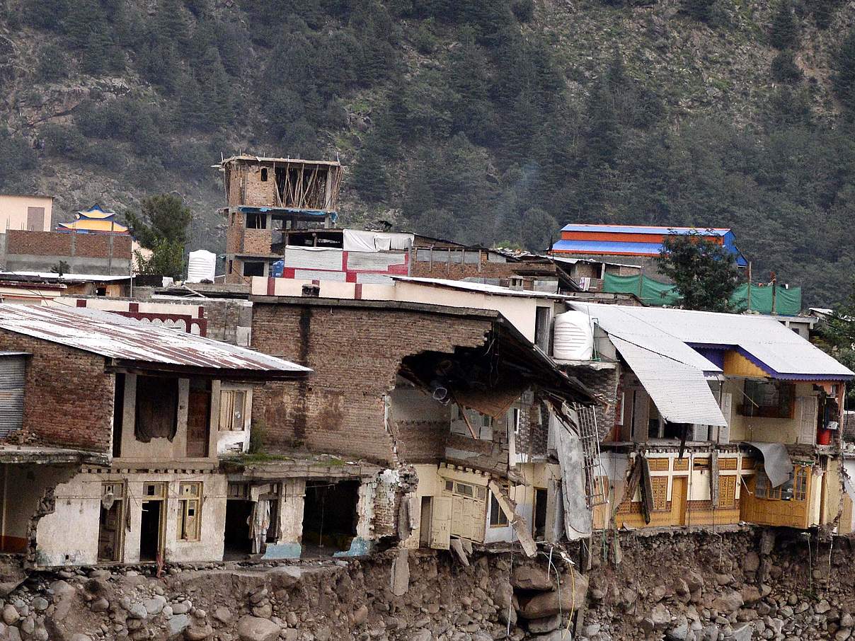 Zerstörte Häuser in Pakistan © imago / Xinhua