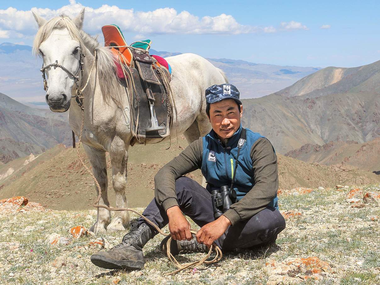 Freiwilliger Ranger Bayart Sukhbaatar © WWF Mongolei