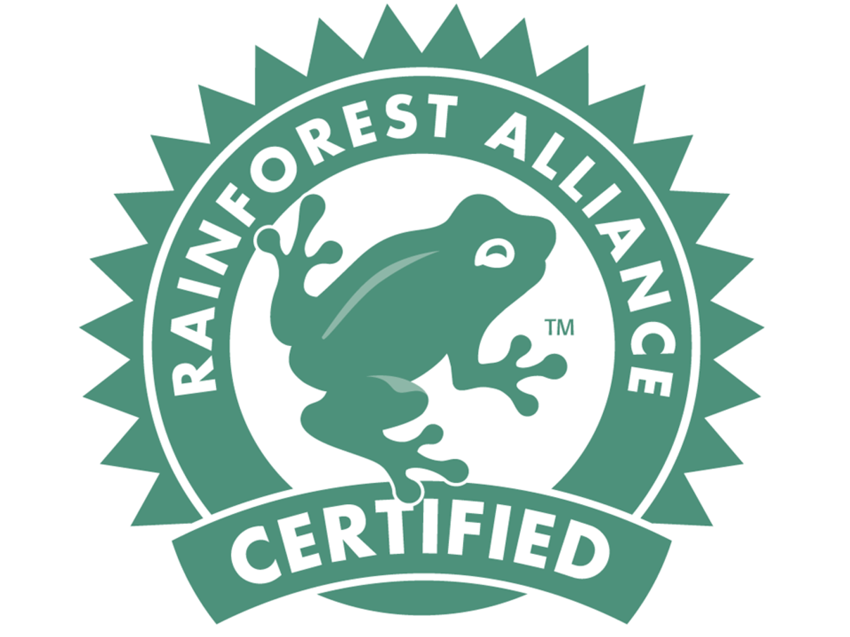 Das Rainforest Alliance Certified Logo © rainforest alliance