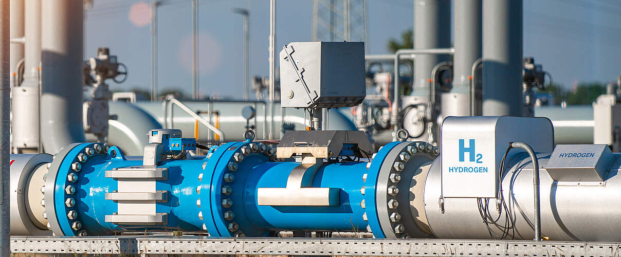 Pipeline zur Erzeugung von Wasserstoff © audioundwerbung / iStock / Getty Images