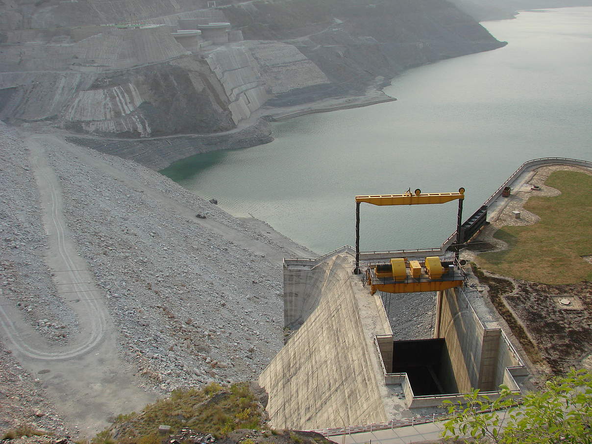 Tehri-Damm am Ganges © Jörg Hartmann / WWF-Germany