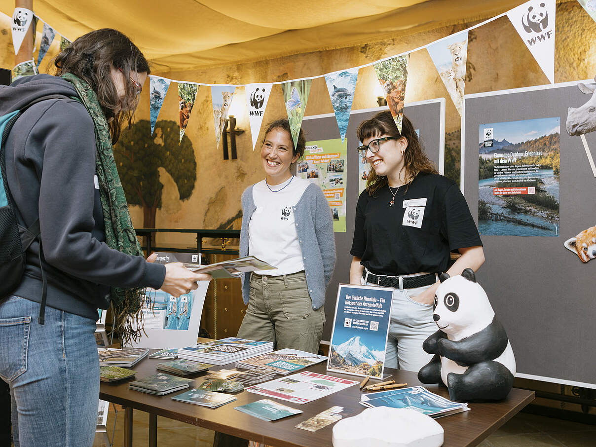 Im persönlichen Austausch mit WWF-Mitarbeiterinnen 