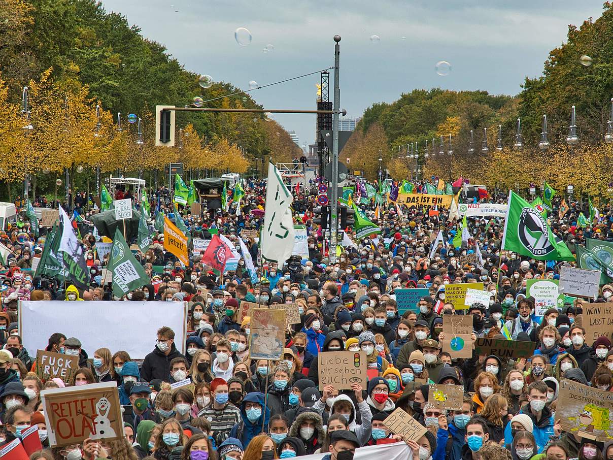 Klimastreik am 22.10.2021 in Berlin © WWF / Alexander Puell