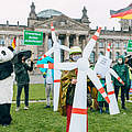 Protestaktion vor dem Bundestag © Marlene Gawrisch / WWF