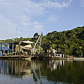 Goldgräberschiff im Rio Tapajòs © Adriano Gambarini / WWF-Brazil