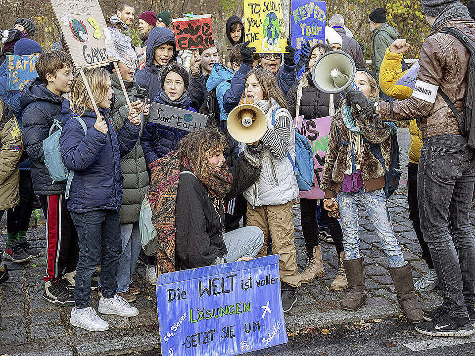 Klimademo mit Fridays For Future