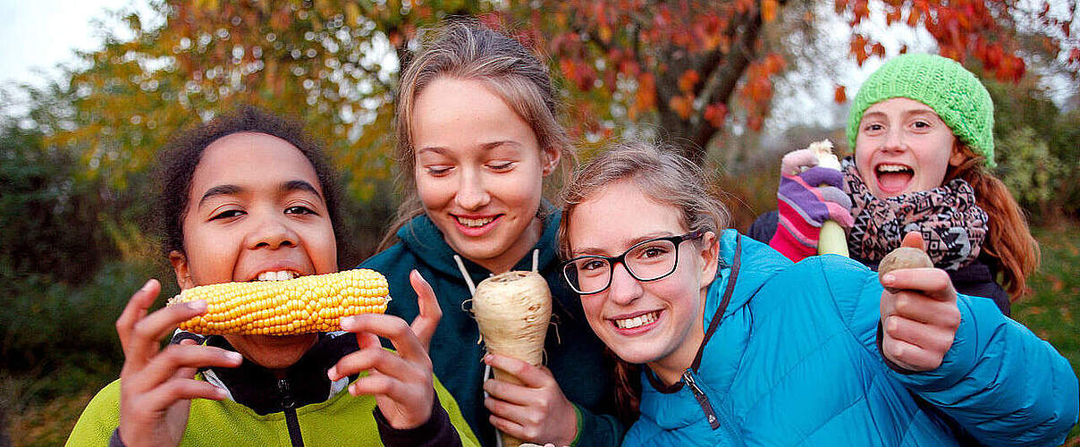 Ernährung als Thema beim Junior-Camp auf dem Bauernhof