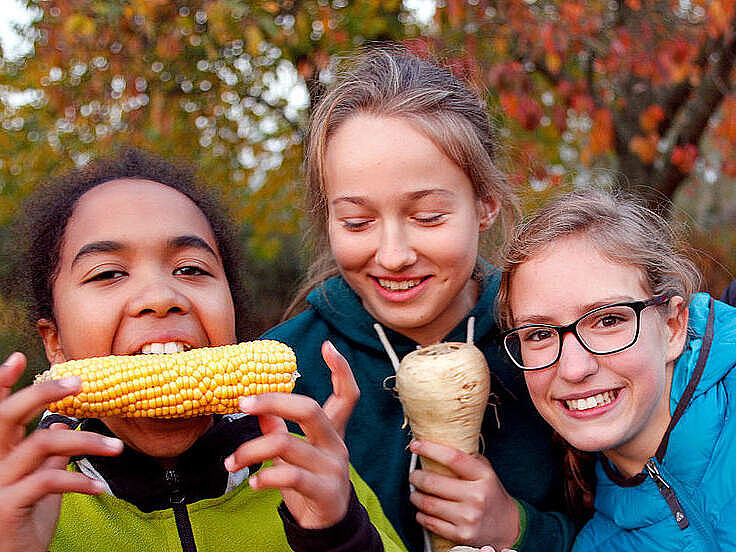 Ernährung als Thema beim Junior-Camp auf dem Bauernhof