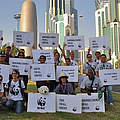 WWF vor Ort in Doha. © WWF / Mark Lutes