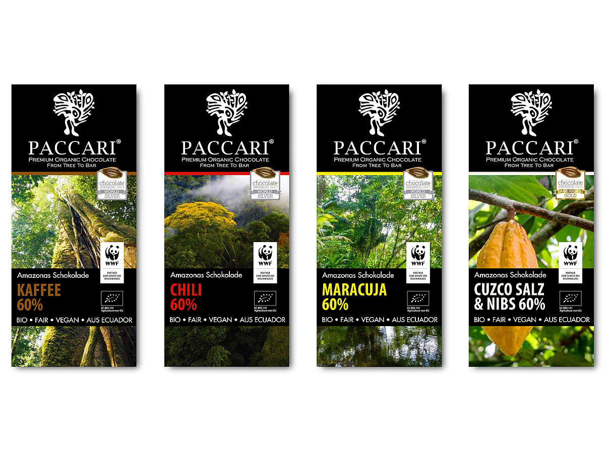 Nachhaltig und fair produziert: Die Paccari Schokoladen © Paccari