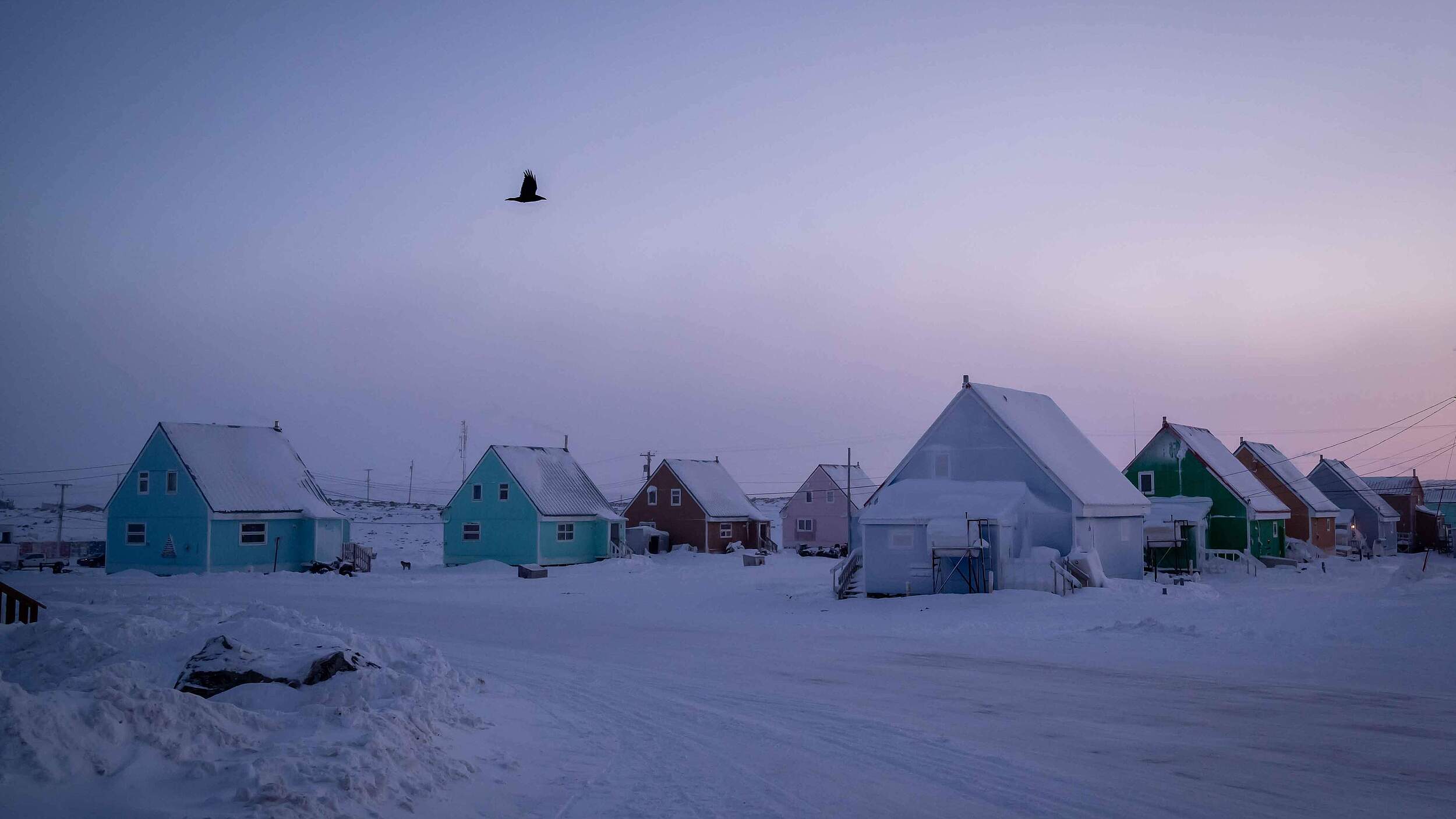 Häuser in Taloyoak, Nunavut © Emina Ida / WWF Canada 