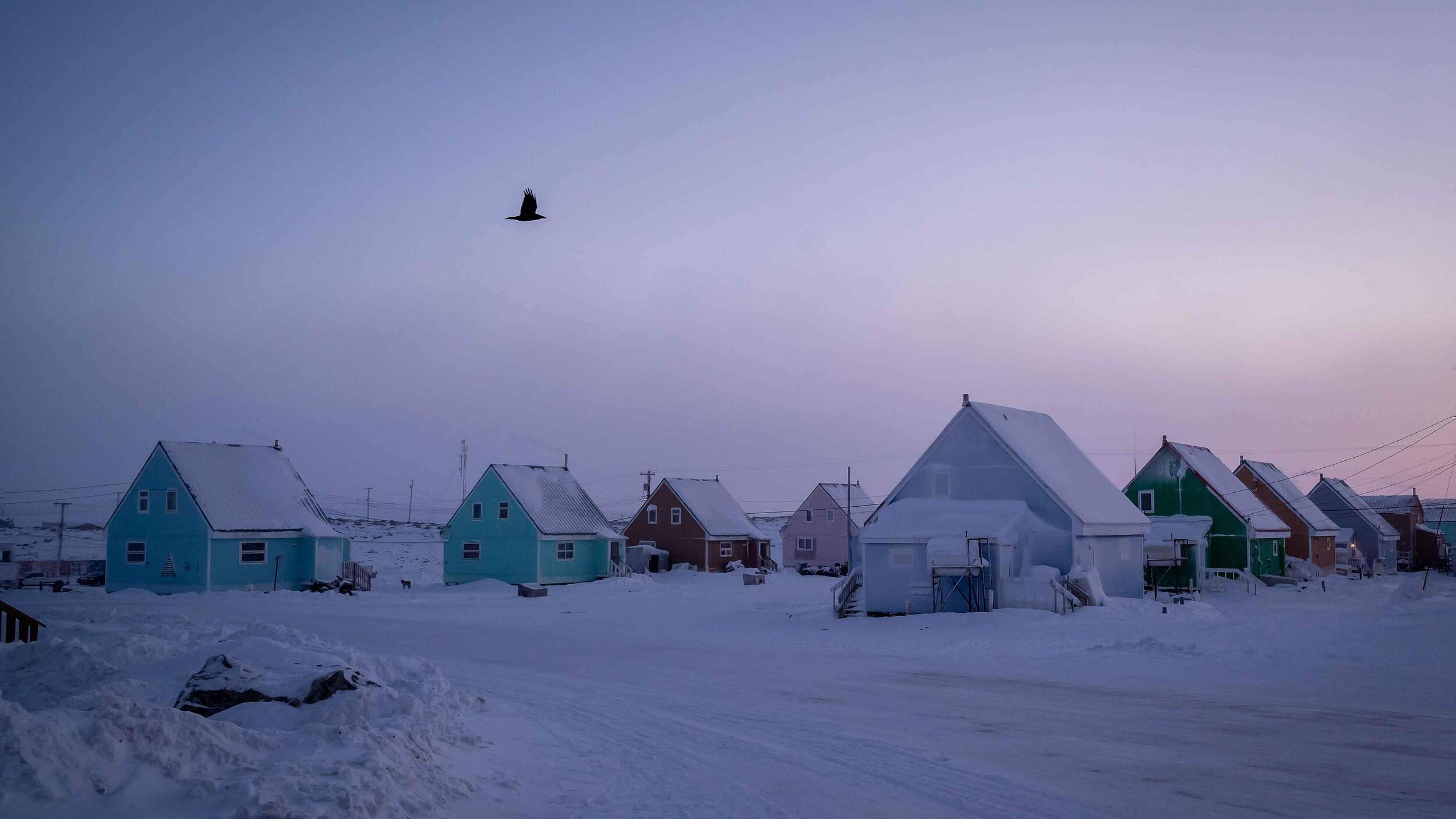 Häuser in Taloyoak, Nunavut © Emina Ida / WWF Canada 
