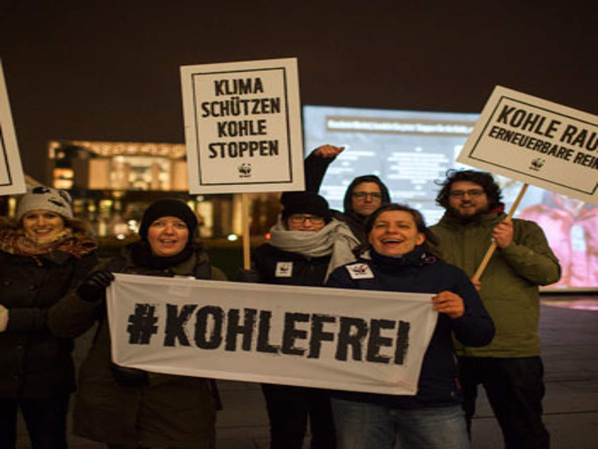 350 climate march berlin c David Biene WWF Klima schützen - Kohle stoppen war das Motto des Climate March in Berlin © David Biene/ WWF