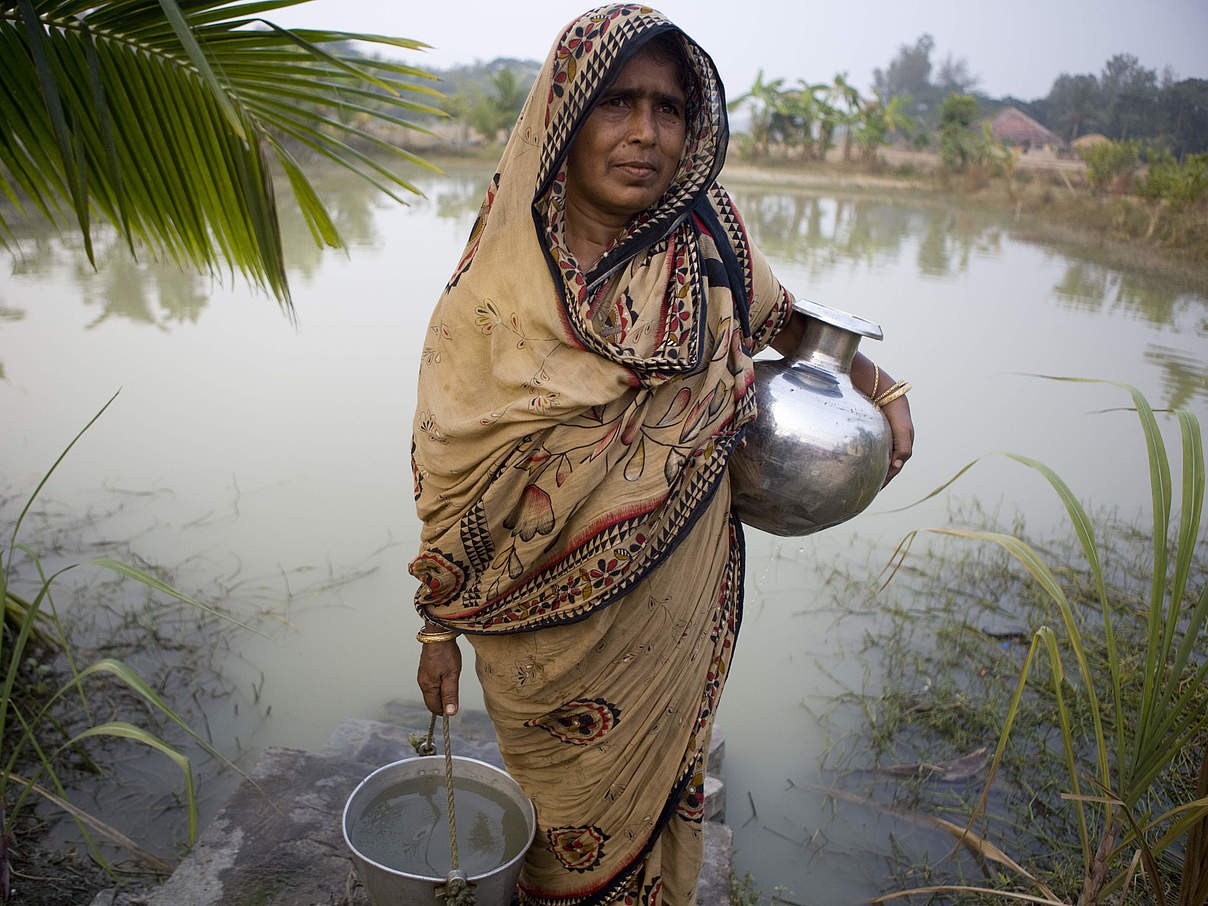 Bewohnerin der Sunderbans im Ganges-Delta © WWF Simon / Rawles