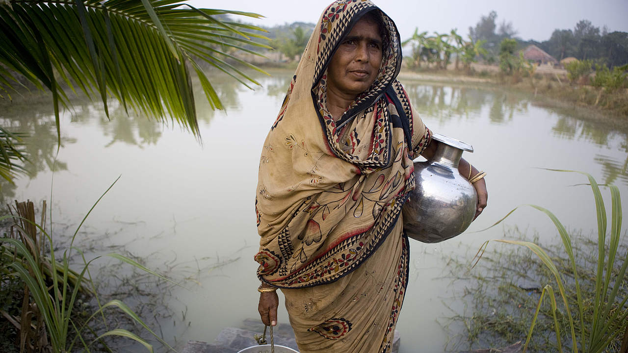 Bewohnerin der Sunderbans im Ganges-Delta © WWF Simon / Rawles