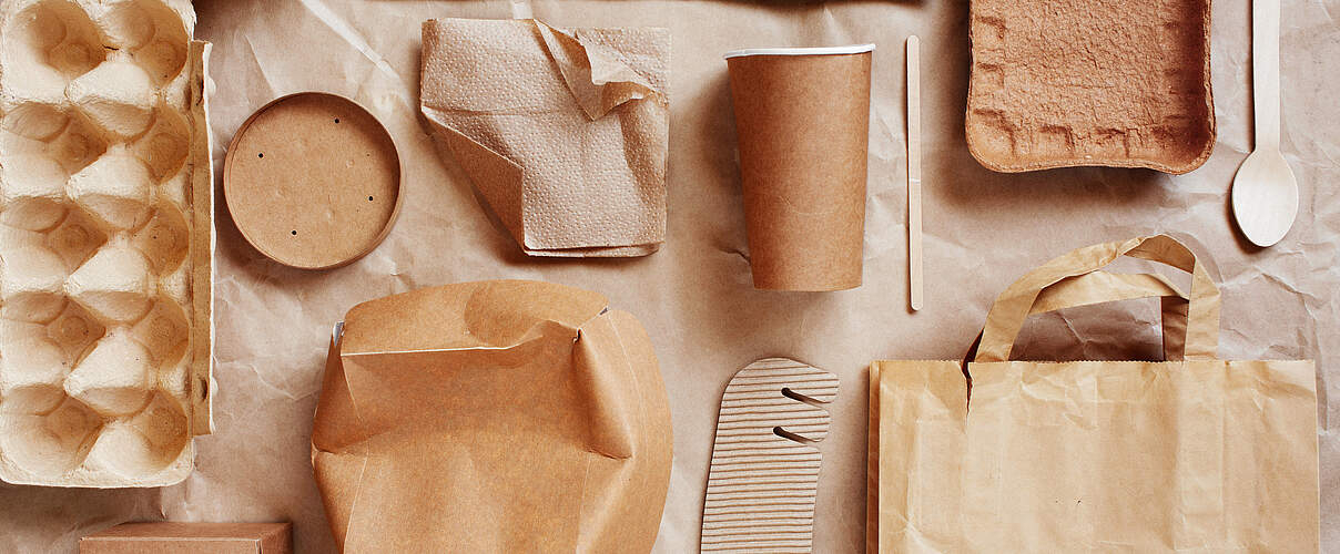 Einweg-Verpackungen aus Papier und Pappe