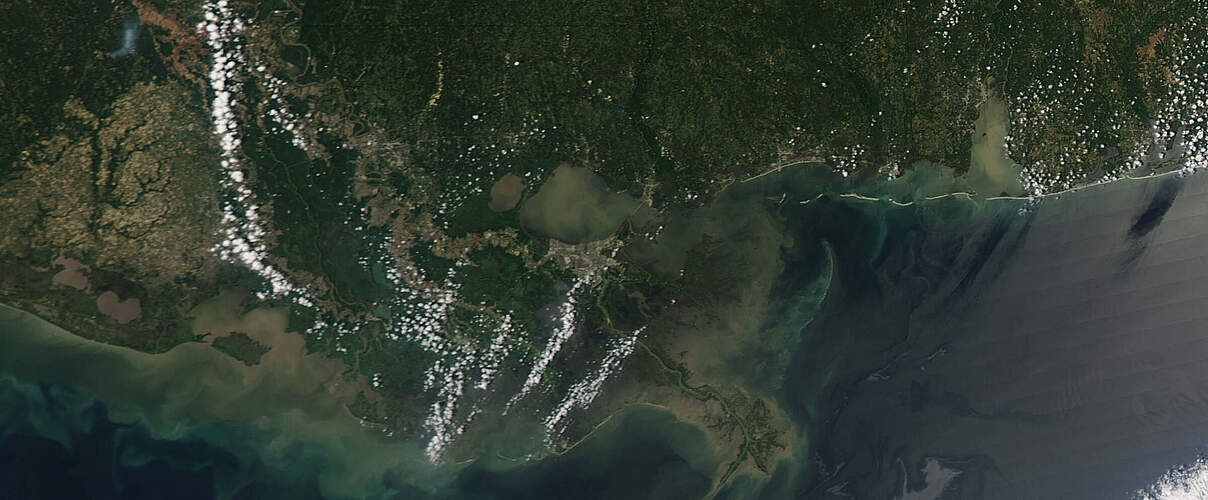 Satellitenbild Golf von Mexiko © United States Coast Guard / NOAA