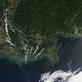 Satellitenbild Golf von Mexiko © United States Coast Guard / NOAA