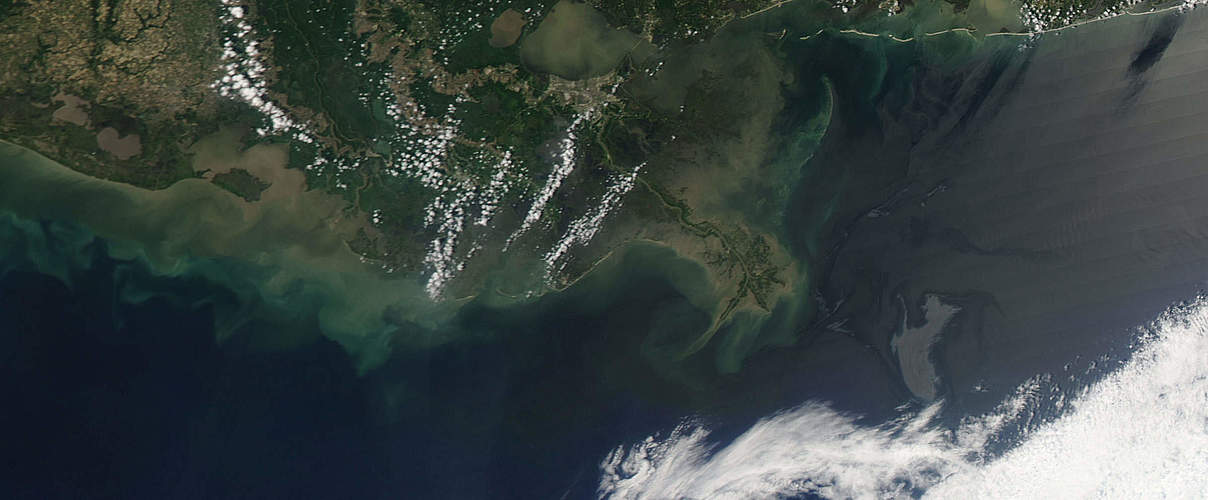 Satellitenbild Golf von Mexiko © United States Coast Guard / NOAA