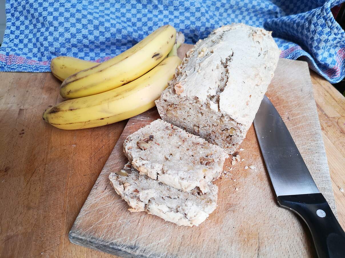 Fertiges Bananenbrot 