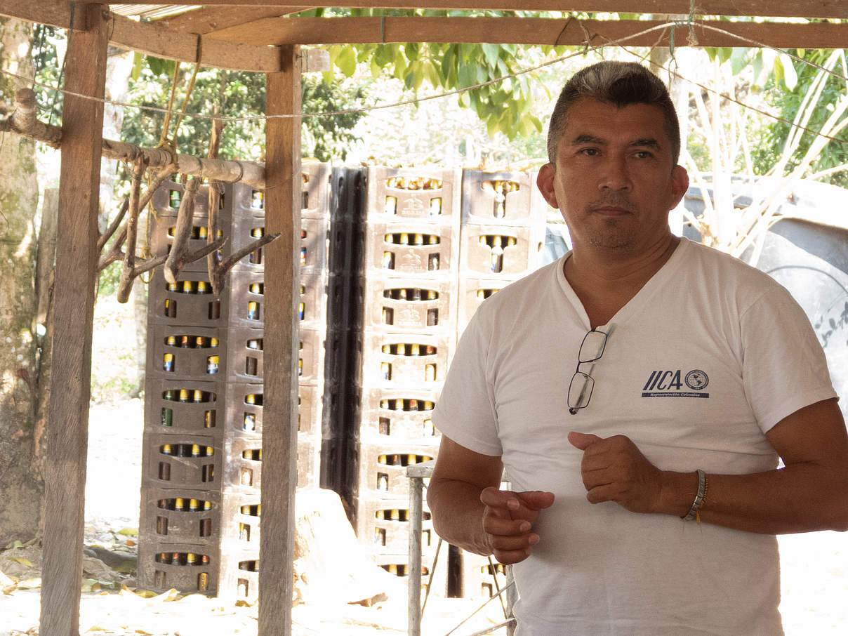 Juan de Jesús Monroy bei einem Gemeinde-Workshop © Giovanny Pulido