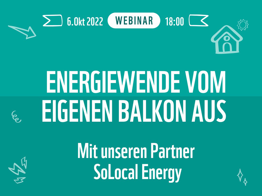 Webinar "Energiewende vom eigenen Balkon aus" © WWF Webinar "Energiewende vom eigenen Balkon aus" © WWF