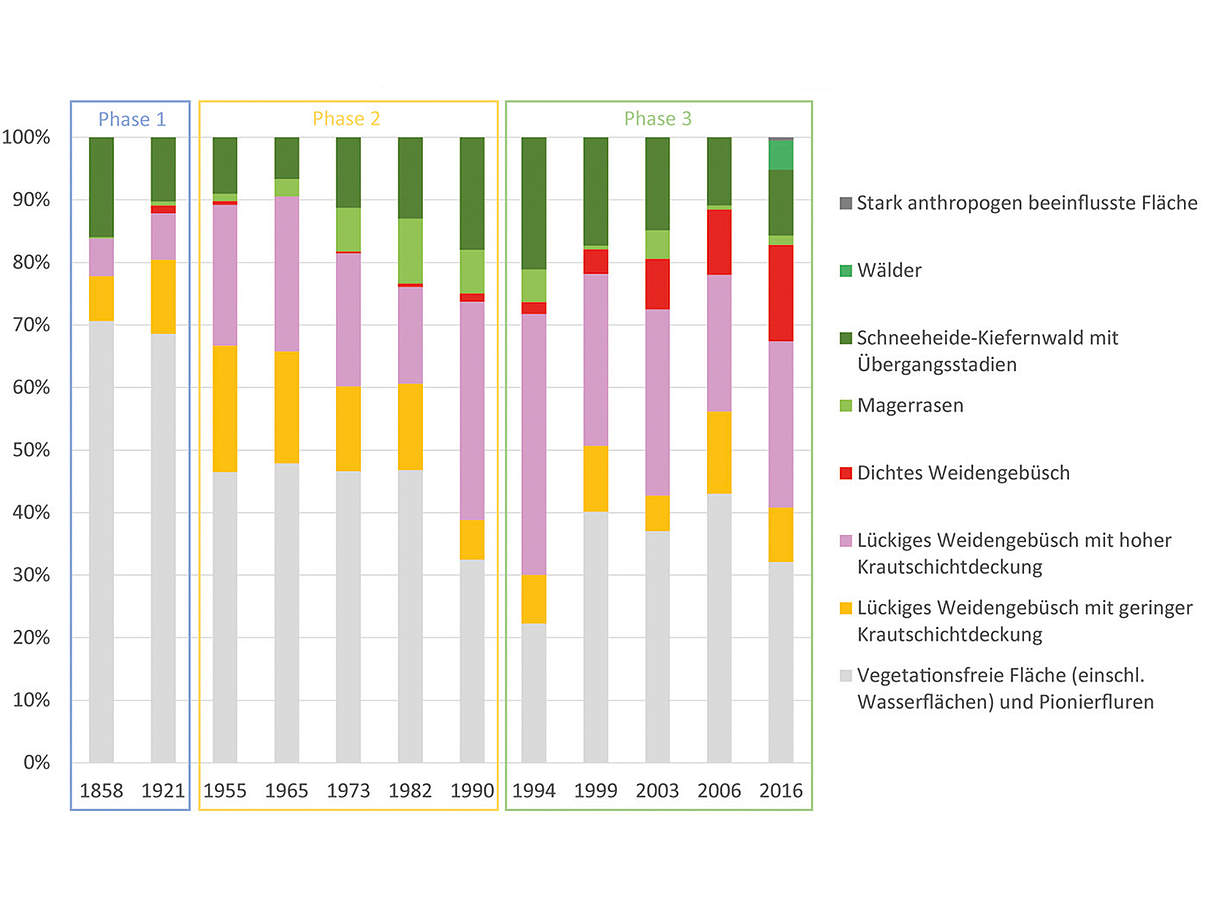 Entwicklung der Vegetation © Juszczyk et al. 2020