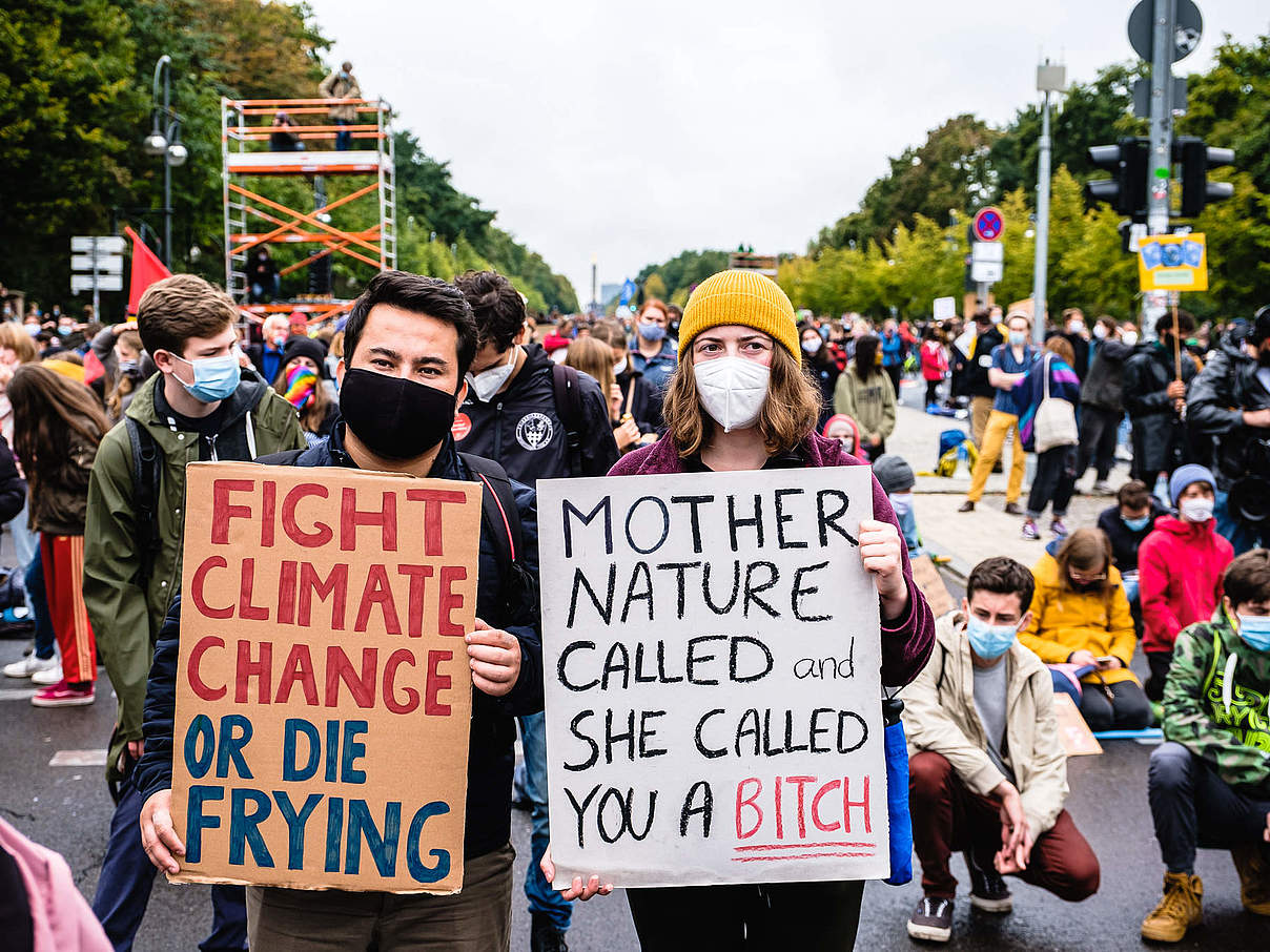 Teilnehmer der Klimastreikdemo in Berlin © Andi Weiland