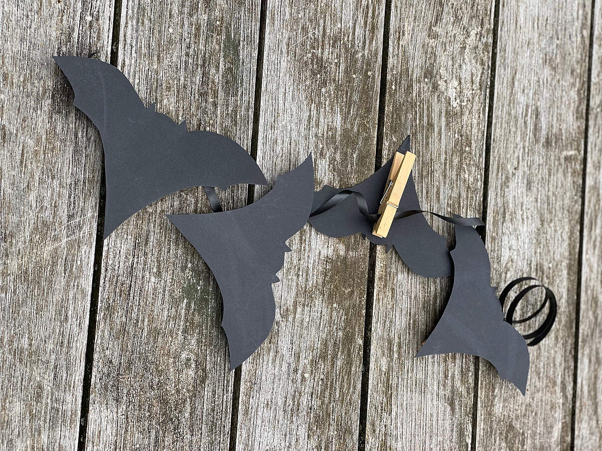 Fledermäuse basteln