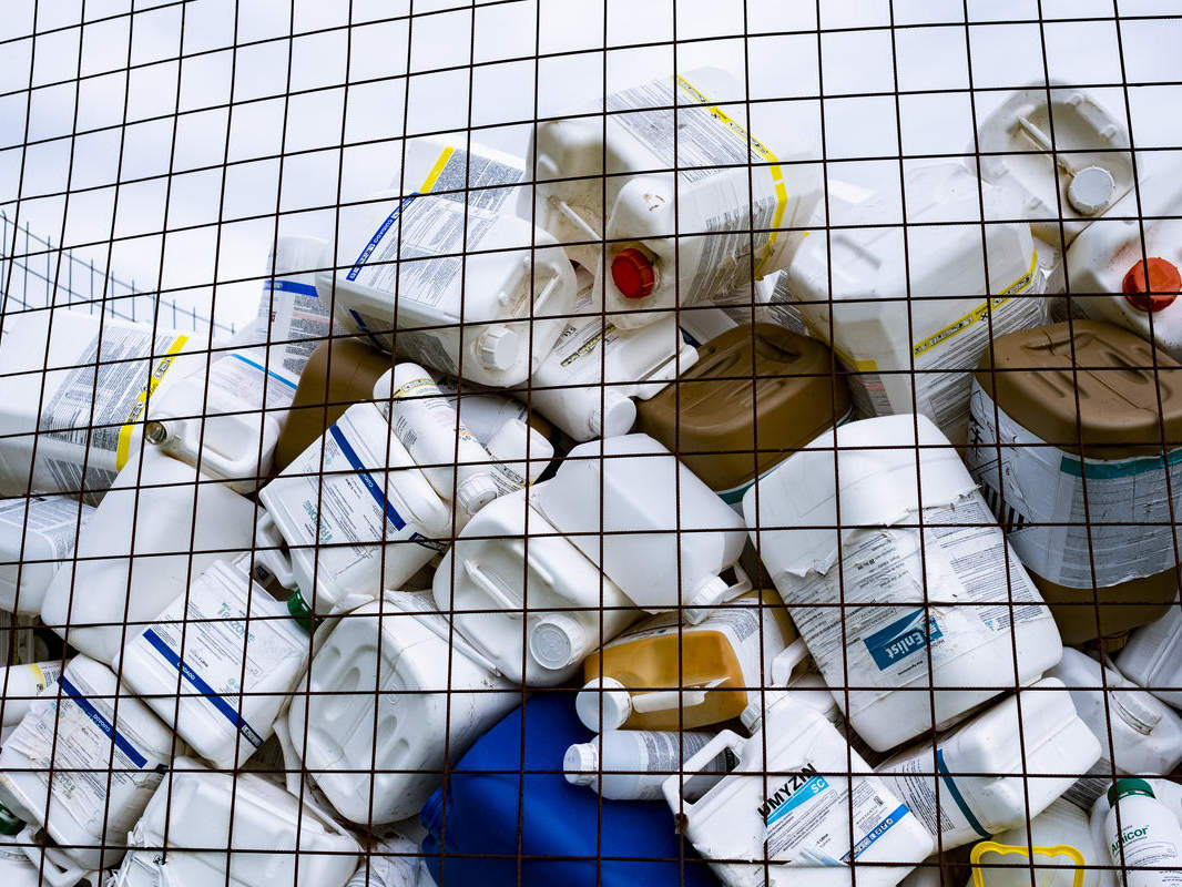Fürs Recycling gesammelte Plastikflaschen © Jason Houston / WWF US