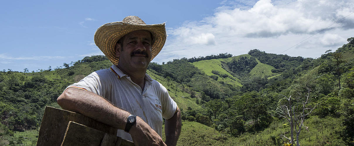 Ein Bewohner, in einem der Naturschutzgebiete in Kolumbien © Javier La Rotta /WWF-Colombia