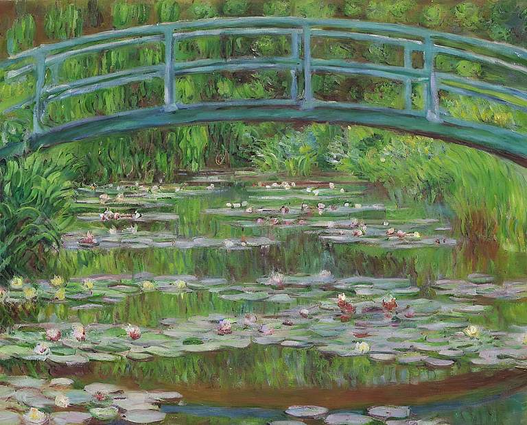 Climate Realism / Monet / Seerosen 2100 starke Emissionsbegrenzung © WWF