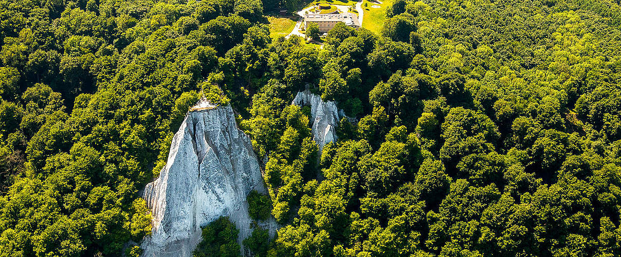 Luftbild des Nationalpark-Zentrum Königsstuhl © Nationalpark-Zentrum Königsstuhl / WWF