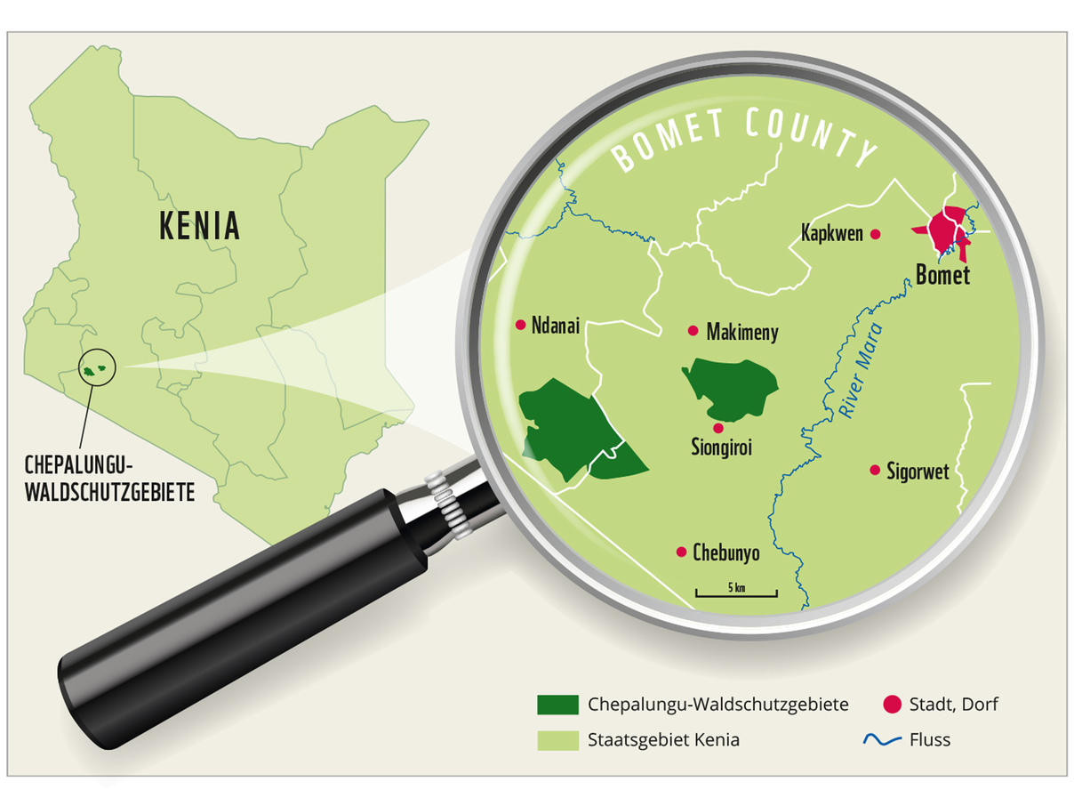 Das Schutzgebiet Chepalungu liegt im Südwesten von Kenia © Axel Bär / WWF
