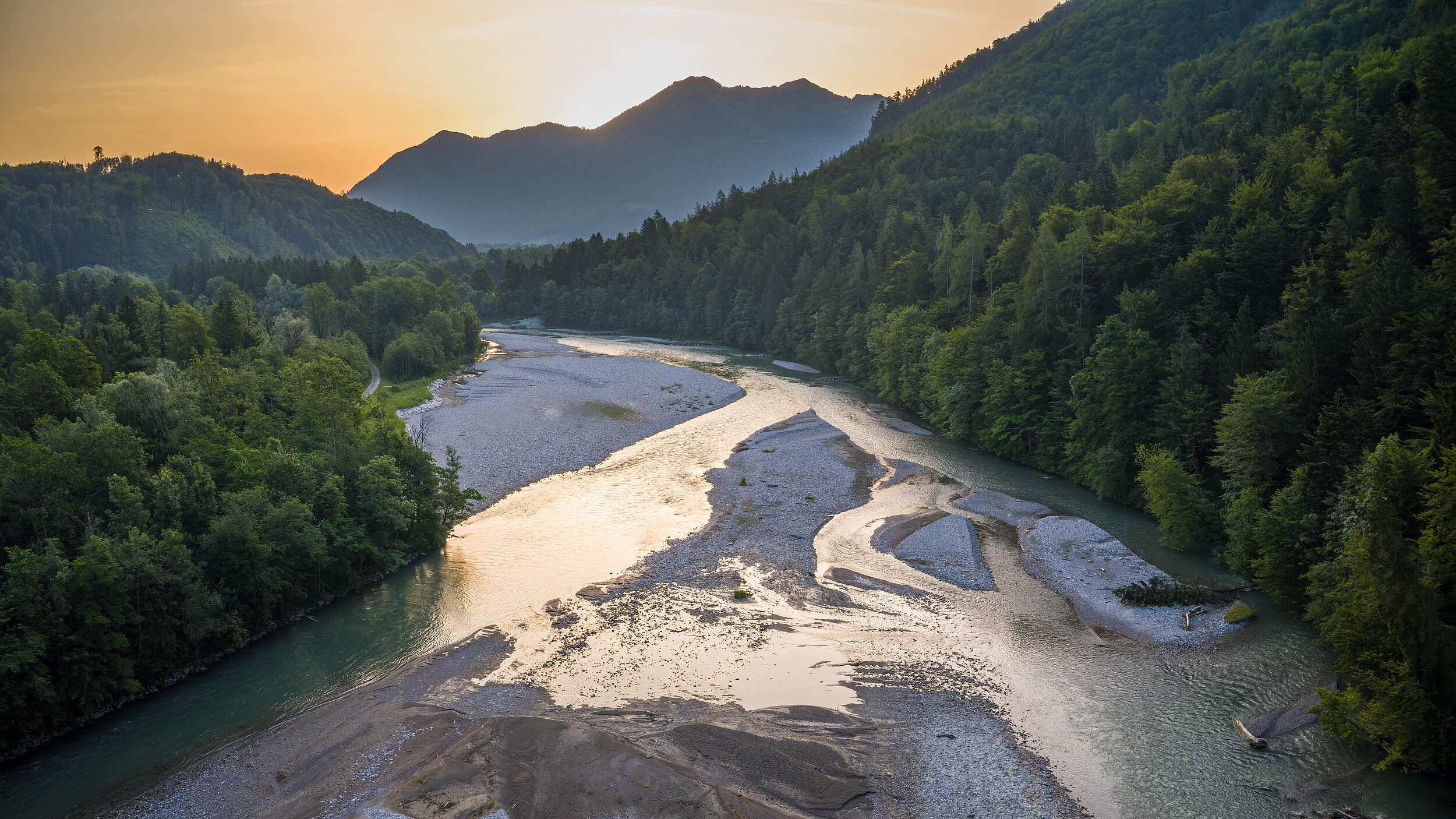 Der Fluss Tiroler Achen 
