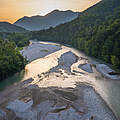 Der Fluss Tiroler Achen 
