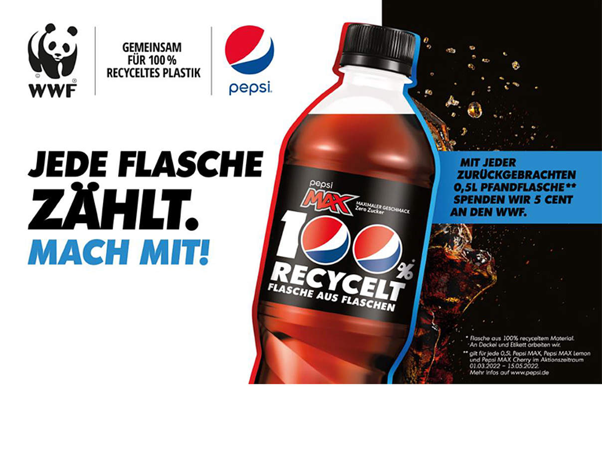 Kampagne von PepsiCo und WWF © PepsiCo Kampagne von PepsiCo und WWF © PepsiCo