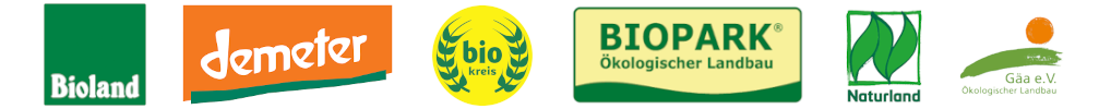 Die Logos verschiedener Bio-Verbände